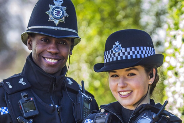 Male and femail police